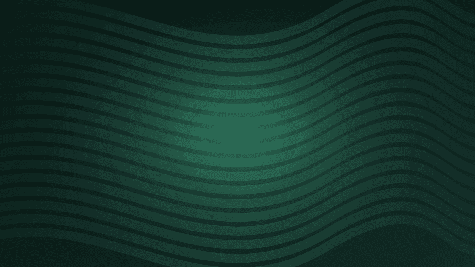 Layered green bands drifting across a deep dark background